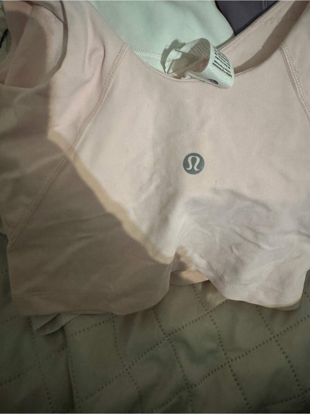 Lululemon Kids Light Pink Active Crop Top